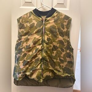 Vintage Universal Olive & Red Insulated Camper Jacket